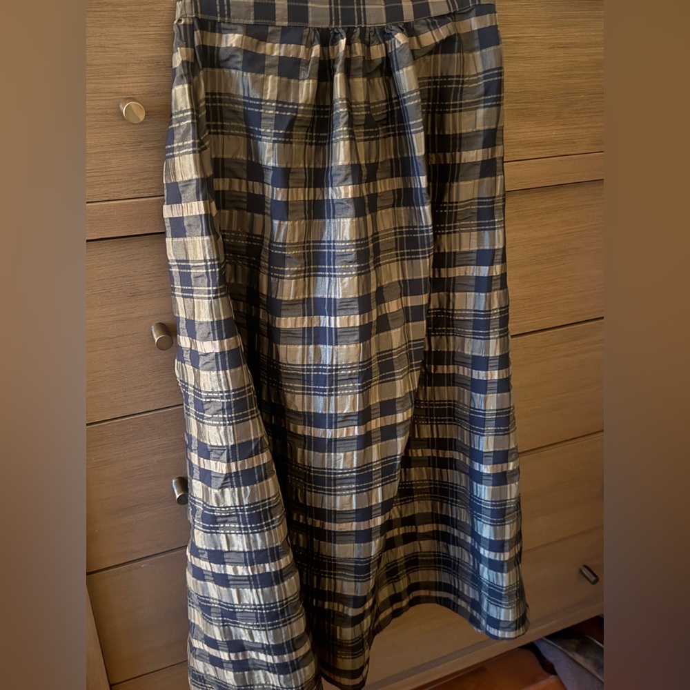 Wray Saturday Skirt in Green Weave